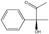 [S,(+)]-3-Hydroxy-3-phenyl-2-butanone 구조식 이미지