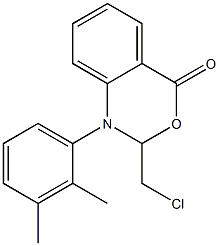 1-(2,3-Dimethylphenyl)-1,2-dihydro-2-chloromethyl-4H-3,1-benzoxazin-4-one 구조식 이미지