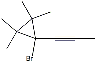 1-(1-Propynyl)-1-bromo-2,2,3,3-tetramethylcyclopropane 구조식 이미지