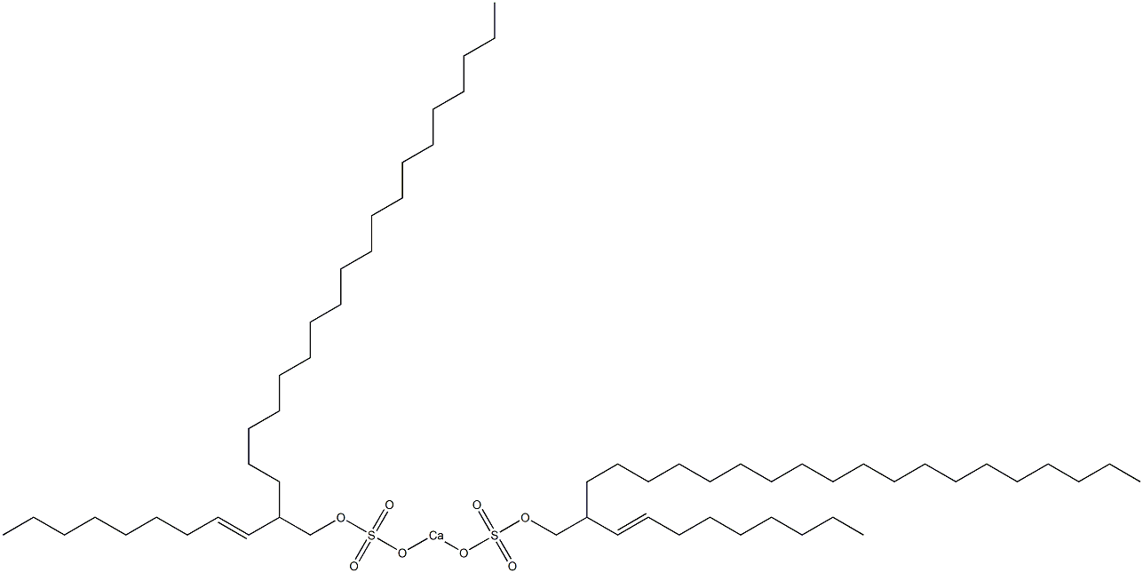 Bis[2-(1-nonenyl)henicosyloxysulfonyloxy]calcium 구조식 이미지