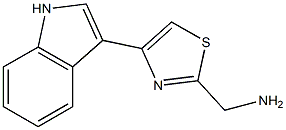 3-(2-Aminomethyl-4-thiazolyl)-1H-indole 구조식 이미지