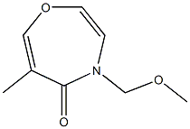 4-Methoxymethyl-6-methyl-1,4-oxazepin-5(4H)-one 구조식 이미지