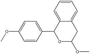 3,4-Dihydro-1-(4-methoxyphenyl)-3-methoxy-1H-2-benzopyran Structure