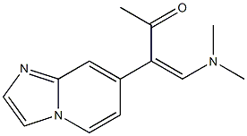 7-[1-[(Dimethylamino)methylene]-2-oxopropyl]imidazo[1,2-a]pyridine 구조식 이미지