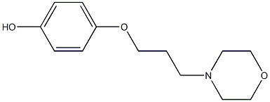 4-[3-(4-Hydroxyphenoxy)propyl]morpholine Structure