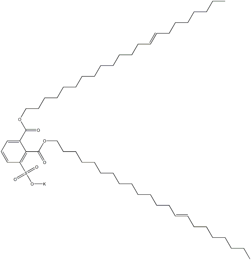 3-(Potassiosulfo)phthalic acid di(14-docosenyl) ester Structure