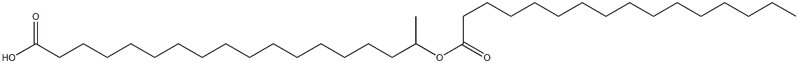 17-Hexadecanoyloxystearic acid 구조식 이미지