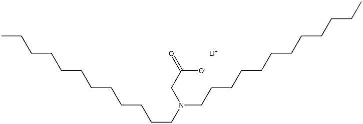 N,N-Didodecylaminoacetic acid lithium salt 구조식 이미지