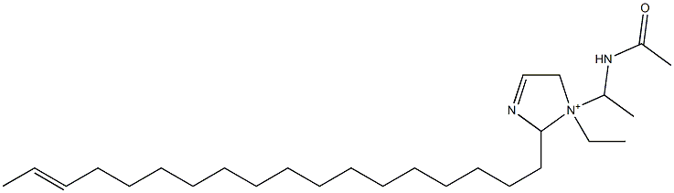 1-[1-(Acetylamino)ethyl]-1-ethyl-2-(16-octadecenyl)-3-imidazoline-1-ium Structure