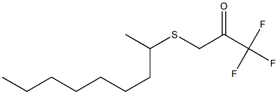 3-(1-Methyloctylthio)-1,1,1-trifluoro-2-propanone Structure