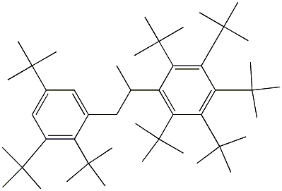 2-(Penta-tert-butylphenyl)-1-(2,3,5-tri-tert-butylphenyl)propane 구조식 이미지