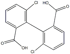 6,6'-Dichloro-2,2'-biphenyldicarboxylic acid Structure
