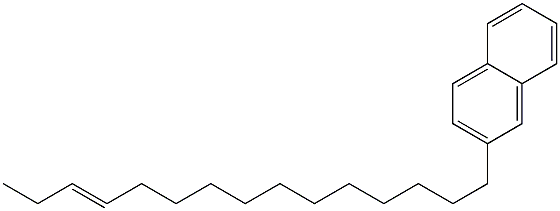 2-(12-Pentadecenyl)naphthalene Structure