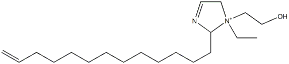 1-Ethyl-1-(2-hydroxyethyl)-2-(12-tridecenyl)-3-imidazoline-1-ium 구조식 이미지