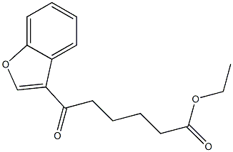 6-(Benzofuran-3-yl)-6-oxohexanoic acid ethyl ester 구조식 이미지