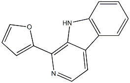 1-(2-Furyl)-9H-pyrido[3,4-b]indole 구조식 이미지