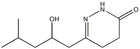 4,5-Dihydro-6-[2-hydroxy-4-methylpentyl]pyridazin-3(2H)-one Structure