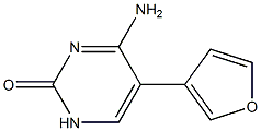 5-(3-Furanyl)-4-aminopyrimidin-2(1H)-one Structure