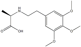 (R)-2-[[2-(3,4,5-Trimethoxyphenyl)ethyl]amino]propanoic acid 구조식 이미지