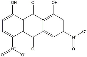 1,8-Dihydroxy-3,5-dinitroanthraquinone 구조식 이미지