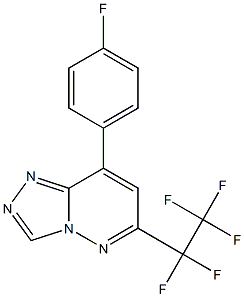 6-(Pentafluoroethyl)-8-(4-fluorophenyl)-1,2,4-triazolo[4,3-b]pyridazine 구조식 이미지