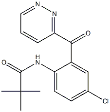 N-[4-Chloro-2-[(pyridazin-3-yl)carbonyl]phenyl]pivalamide 구조식 이미지