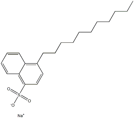 4-Undecyl-1-naphthalenesulfonic acid sodium salt 구조식 이미지