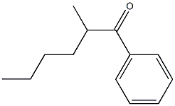 1-Phenyl-2-methyl-1-hexanone 구조식 이미지