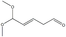 5,5-Dimethoxy-3-penten-1-al 구조식 이미지