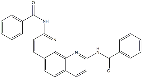 2,9-Bis(benzoylamino)-1,10-phenanthroline 구조식 이미지