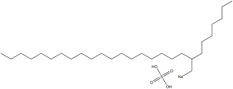 Sulfuric acid 2-heptylhenicosyl=sodium salt 구조식 이미지