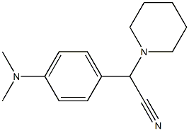 2-[4-(Dimethylamino)phenyl]-2-piperidinoacetonitrile Structure