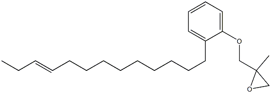 2-(10-Tridecenyl)phenyl 2-methylglycidyl ether Structure