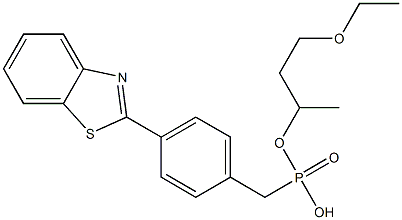 4-(2-Benzothiazolyl)phenylmethylphosphonic acid 2-ethoxyethylethyl ester 구조식 이미지