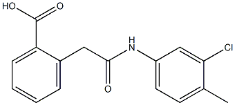 2-[2-[3-Chloro-4-methylanilino]-2-oxoethyl]benzoic acid 구조식 이미지