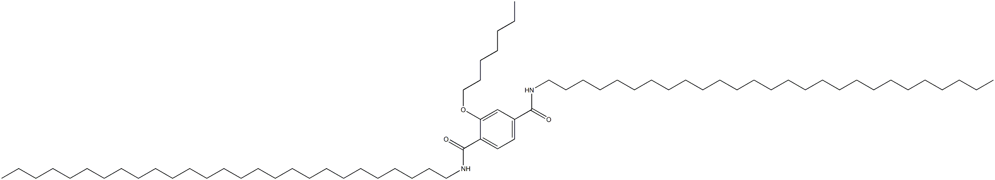 2-(Heptyloxy)-N,N'-diheptacosylterephthalamide 구조식 이미지