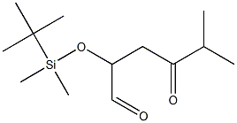 2-[(tert-Butyldimethylsilyl)oxy]-5-methyl-4-oxohexanal 구조식 이미지
