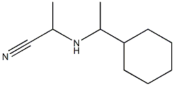 2-[(1-Cyclohexylethyl)amino]propanenitrile Structure