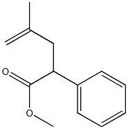 2-Phenyl-4-methyl-4-pentenoic acid methyl ester Structure