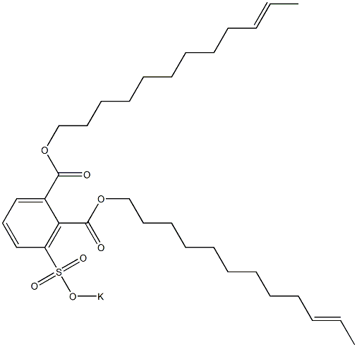 3-(Potassiosulfo)phthalic acid di(10-dodecenyl) ester 구조식 이미지