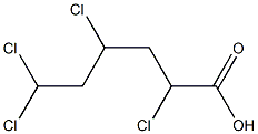 2,4,6,6-Tetrachlorocaproic acid 구조식 이미지
