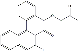 7-Fluoro-5-(2-oxopropoxy)benzo[c]phenanthren-6(5H)-one Structure