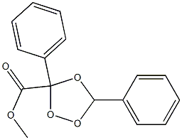 3,5-Diphenyl-1,2,4-trioxolane-3-carboxylic acid methyl ester Structure