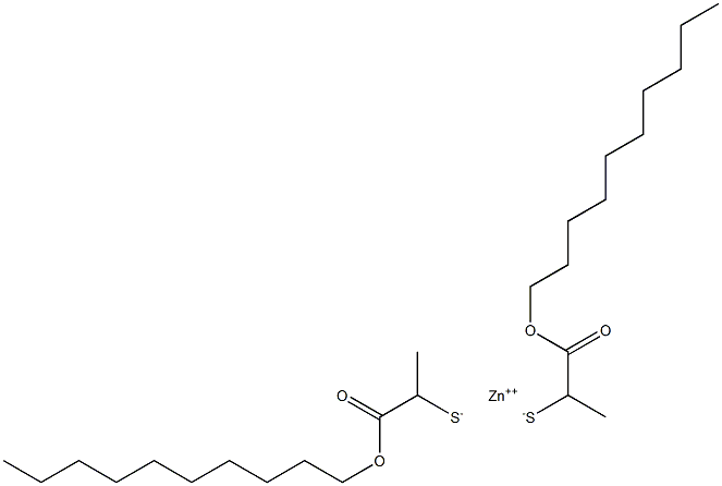Zinc bis[1-(decyloxycarbonyl)ethanethiolate] 구조식 이미지