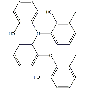 N,N-Bis(2-hydroxy-3-methylphenyl)-2-(6-hydroxy-2,3-dimethylphenoxy)benzenamine Structure