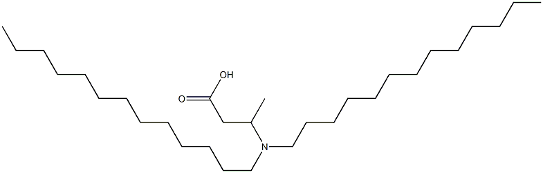 3-(Ditridecylamino)butyric acid 구조식 이미지