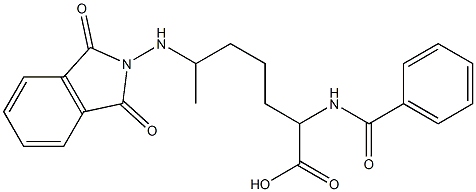 2-(Benzoylamino)-6-[(1,3-dioxo-2H-isoindol-2-yl)amino]6-methylhexanoic acid 구조식 이미지