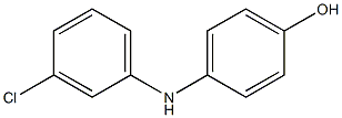 p-(m-Chloroanilino)phenol 구조식 이미지