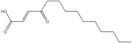 4-Oxo-2-tetradecenoic acid 구조식 이미지