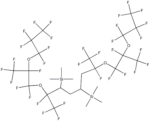 1,1,1,2,7,8,8,8-Octafluoro-3,5-bis(trimethylsilyl)-2,7-bis[2-(heptafluoropropoxy)-1,1,2,3,3,3-hexafluoropropoxy]octane 구조식 이미지